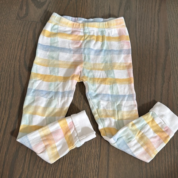 Burt’s Bees Baby Pastel Colored Plaid Organic Cotton Pajamas - Picture 7 of 7